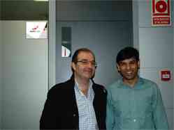 Dr. Xavier Galindo con el Dr. Samant